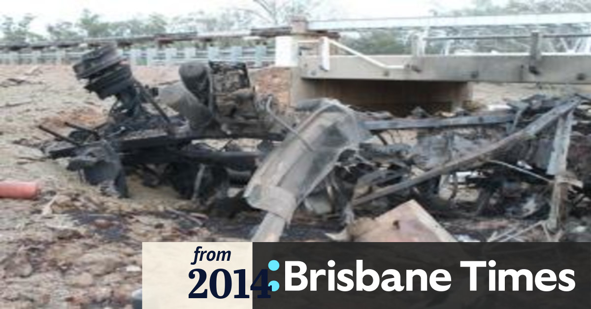 Ammonium nitrate still at truck crash scene explosives examiners